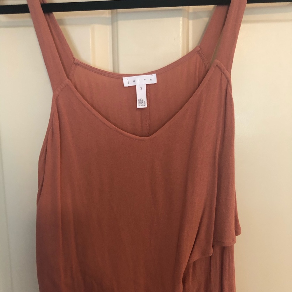 Taupe Extreme Hi-Low Tank Top